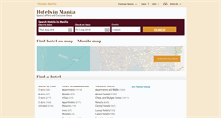 Desktop Screenshot of manilahotelsphilippines.com