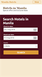 Mobile Screenshot of manilahotelsphilippines.com